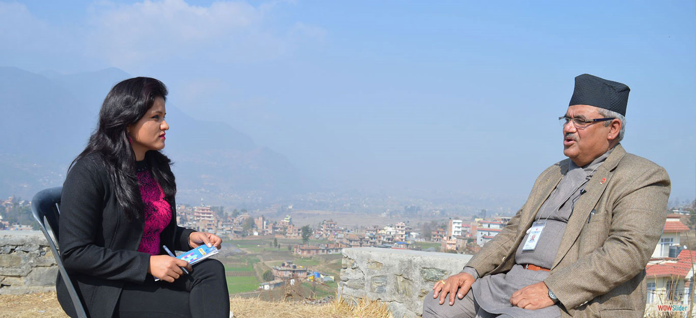 Outdoor shooting with Dr. Amod Mani Dixit for TV programme SANKALPA, based on DRR issues 11