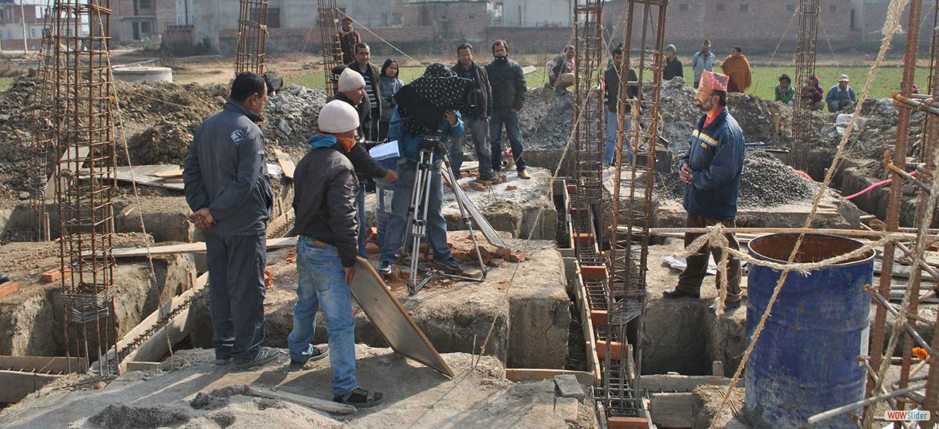 Shooting for video toolkit production for safe building practices, UNDP(CDRMP)-NSET-WMS 8